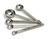 Measuring Spoons, Stainless Steel, set/5