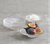 Pressed Clear Glassware- Small Plate, 5"d
