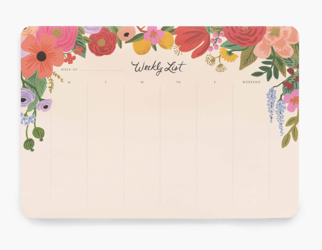 Rifle Paper Co. Weekly Desk Pad--CHOOSE DESIGN