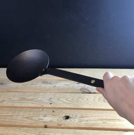 Netherton Foundry Black Iron Egg Spoon/Flat Ladle