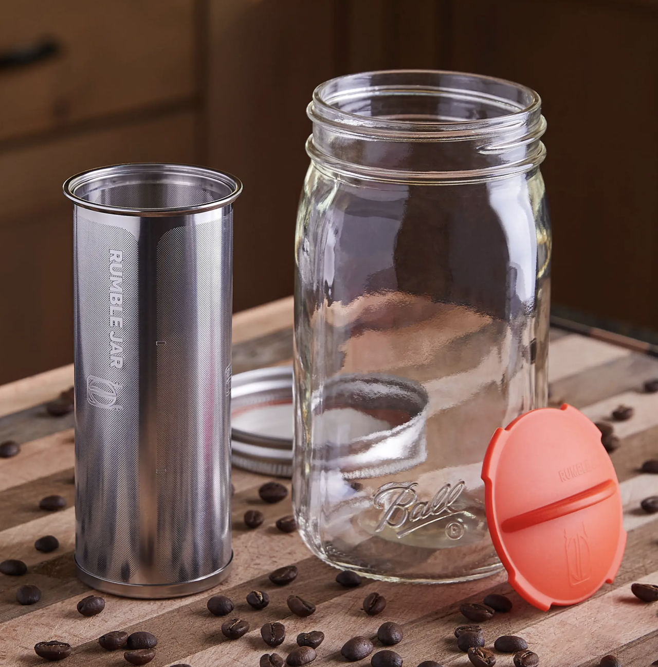 The Rumble Jar - Rumble Go: Portable Cold Brew Coffee Maker (filter only)