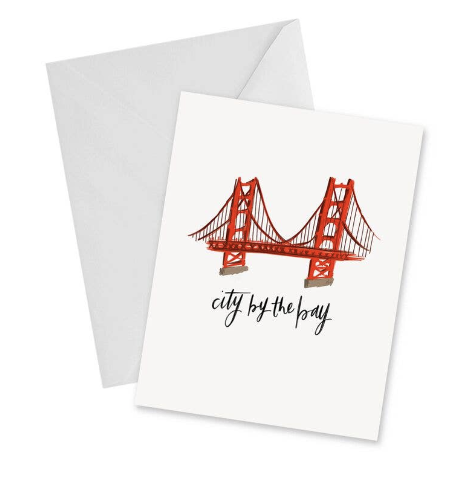 San Francisco, blank greeting card, 2 versions