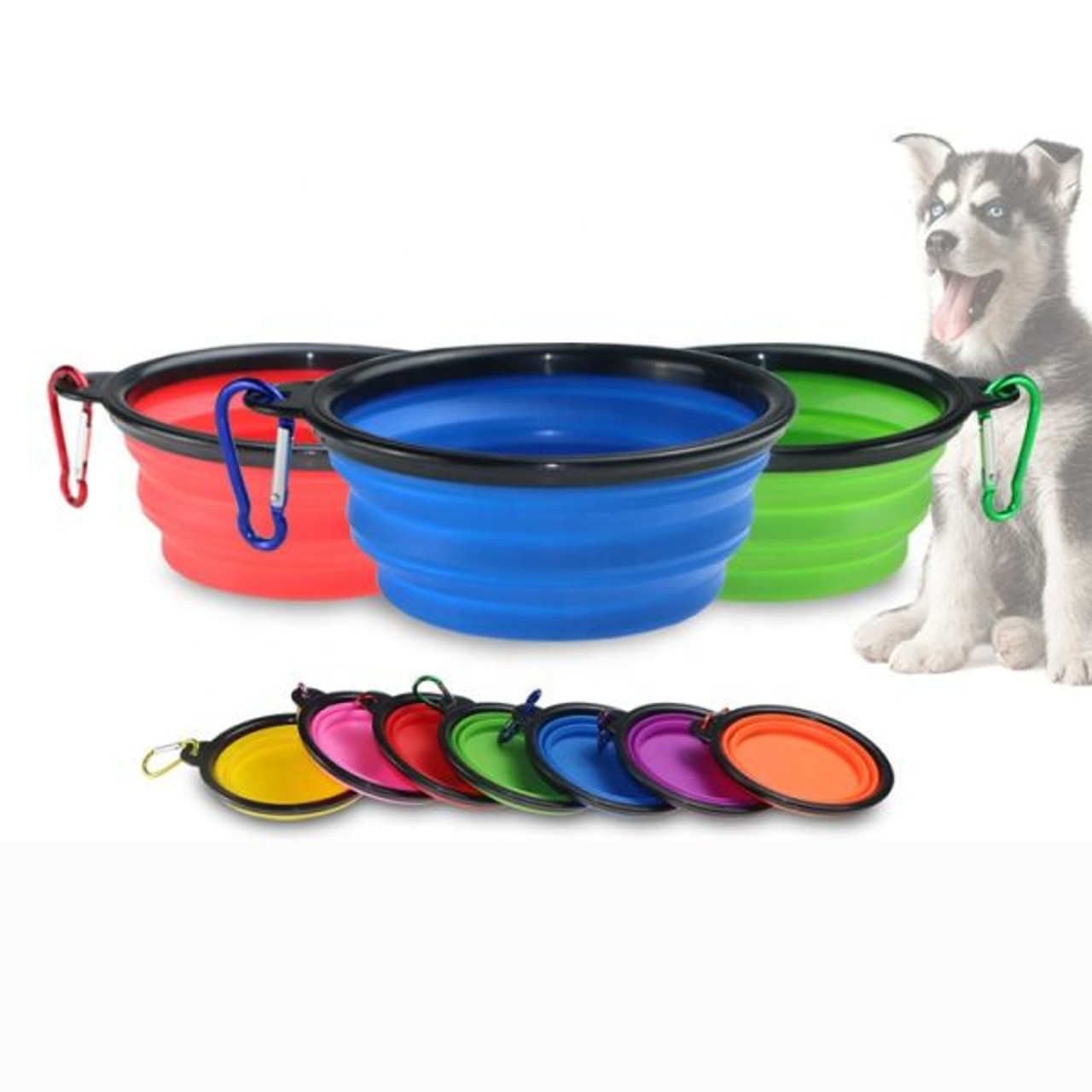 dog folding water bowl