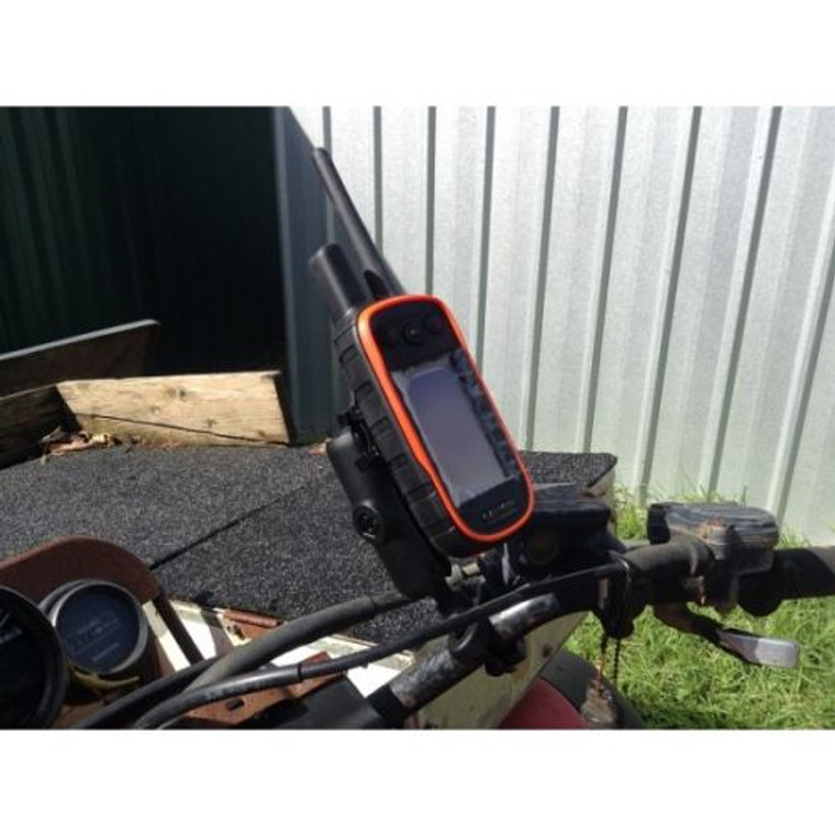 RAM Mount- Garmin Alpha 100, 200, 300, Astro 320, 430 Quad Bike Mount With Slide Connection.