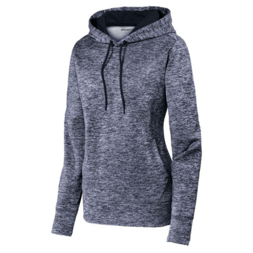 Womens Electric Heather Hooded Sweatshirt-TI