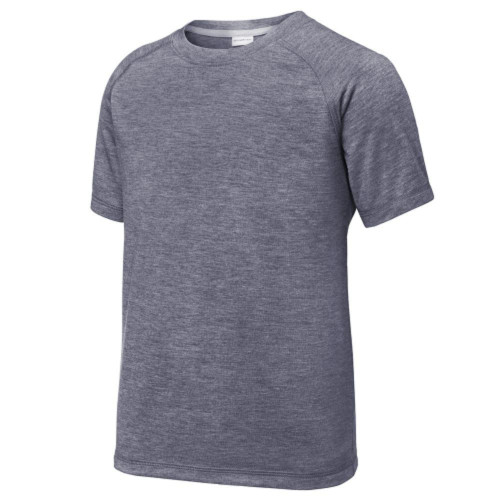 Youth Tri-Blend Wicking Raglan Tee-TI