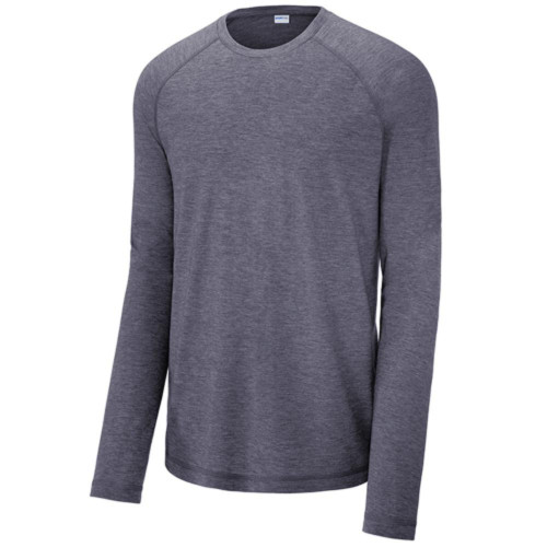 Long Sleeve Tri-Blend Wicking Raglan Tee-TI