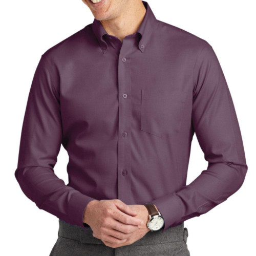 Embroidered Brooks Brothers Stretch Nailhead Shirt-TI