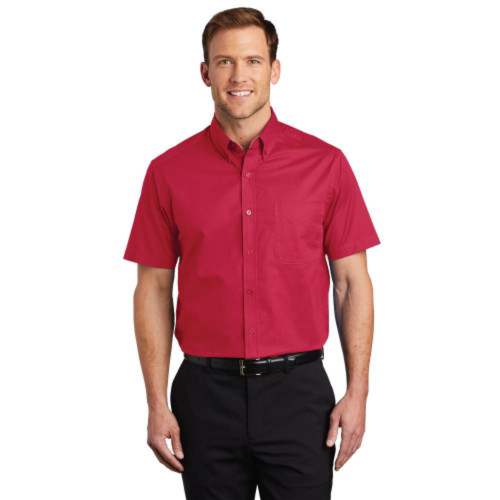 Embroidered Short Sleeve Easy Care Shirt-TI
