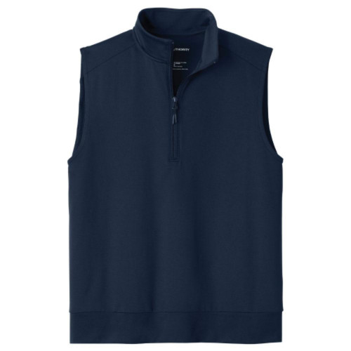 Embroidered Double Knit QTR Zip Vest-TI