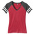 Ladies Vintage Game V-Neck Tee-TI