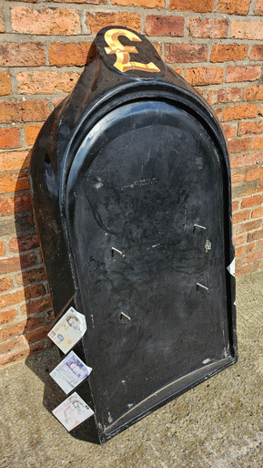 Boxing Machine Top Lid - Black With £ & Note Displays - Used