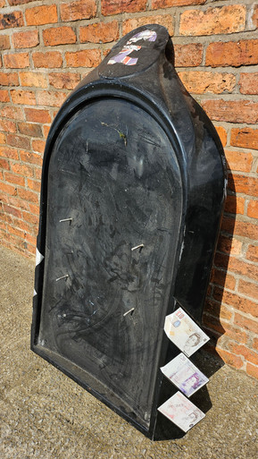 Boxing Machine Top Lid - Black - With £ & Note Displays - Used