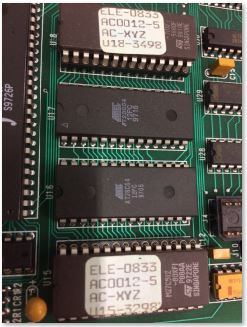 Fadal axis eproms for the 1010-5 card