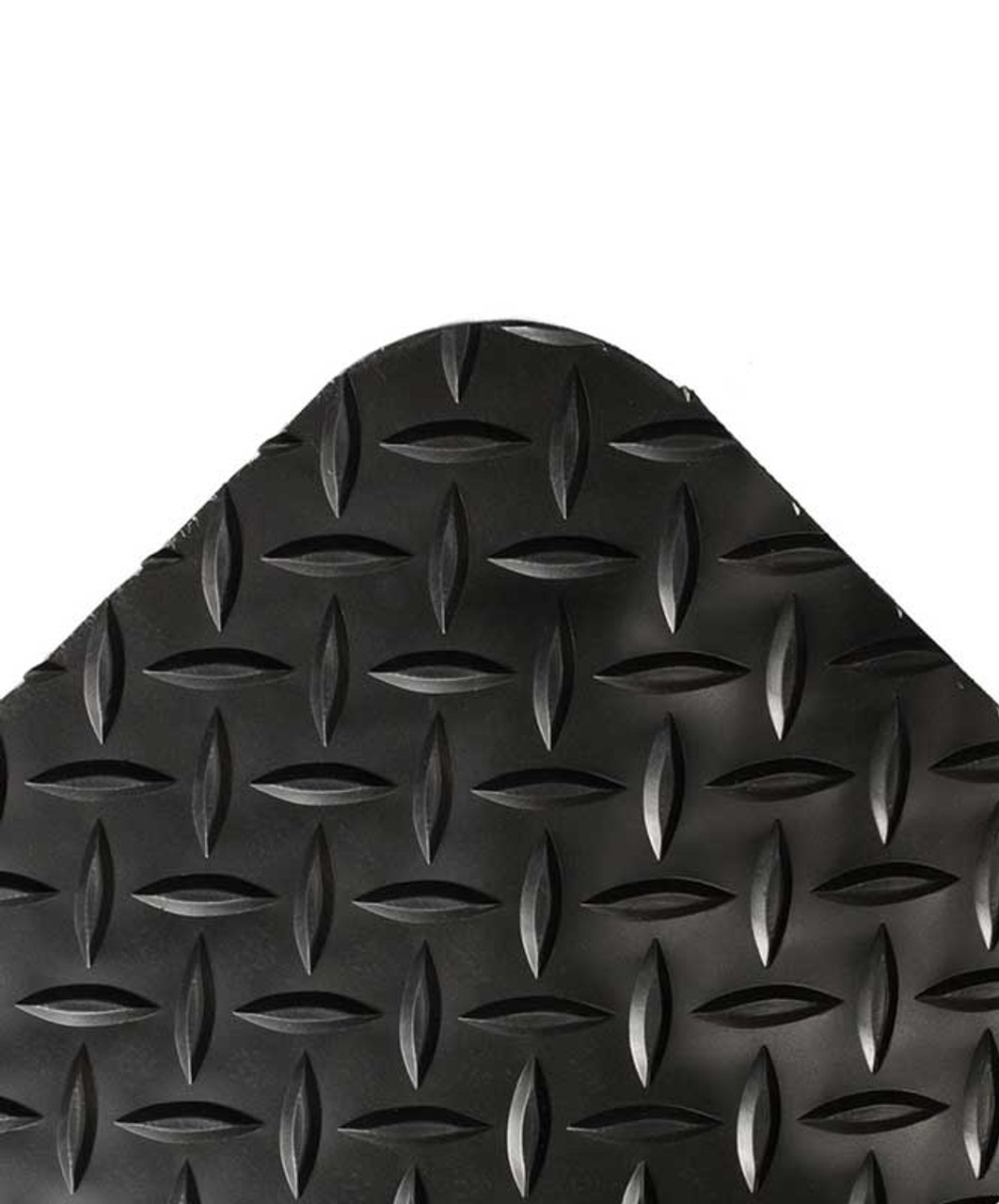 Wearwell Diamond-Plate SpongeCote Mat - Gray