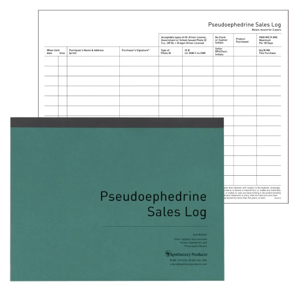 Pharmacy Register/Record Books | Total Pharmacy Supply