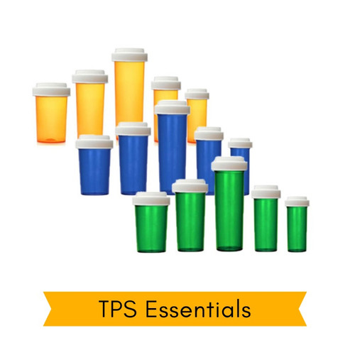 TPS Essentials - Wholesale Economy Reversible Cap Plastic Vials