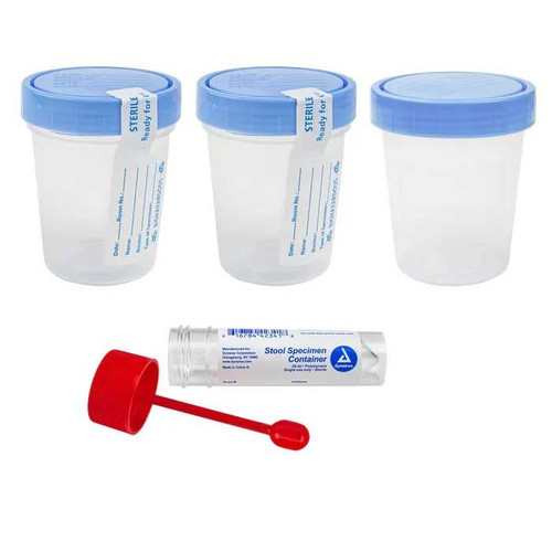 Dynarex Specimen Containers for medical laboratory and pharmacy use
