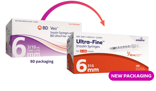 Embecta Ultra Fine Insulin Syringes