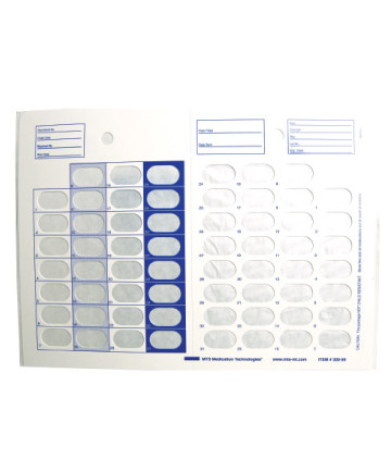 Two-Piece Cold-Seal Medication Cards | Total Pharmacy Supply
