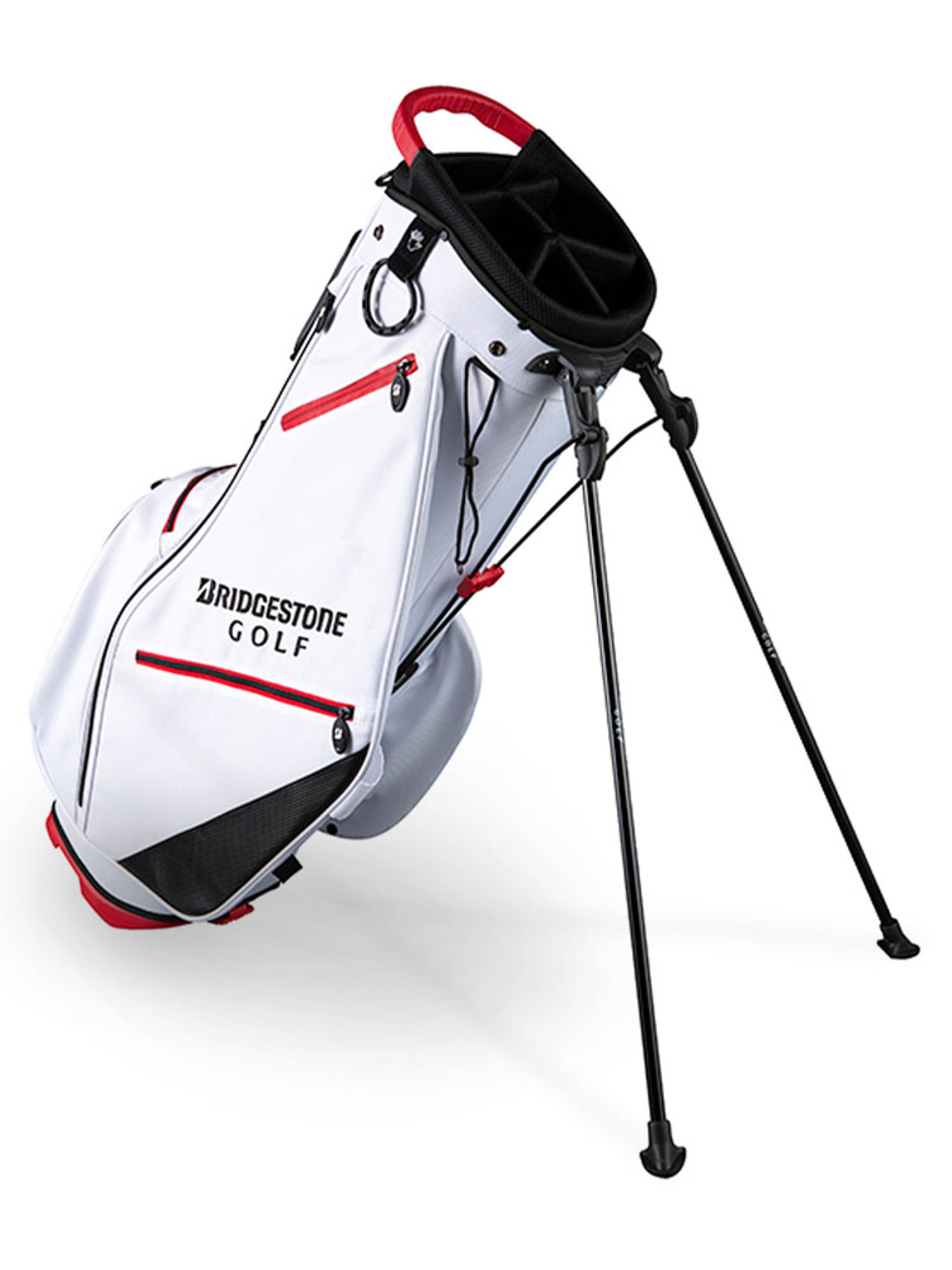 Bridgestone Lightweight Golf Stand Bag - White | GolfBox