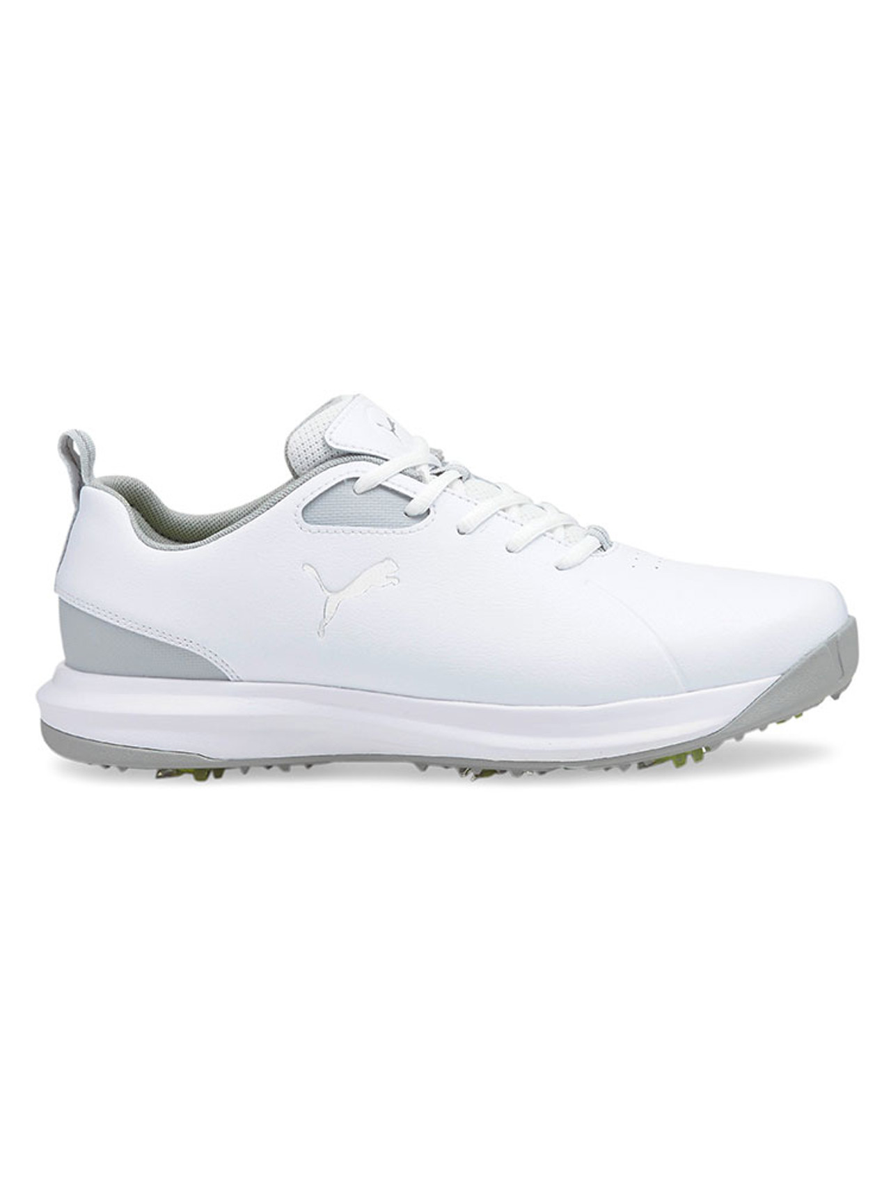 Puma FUSION FX Wide Golf Shoes - Puma White/Puma Silver/High Rise ...