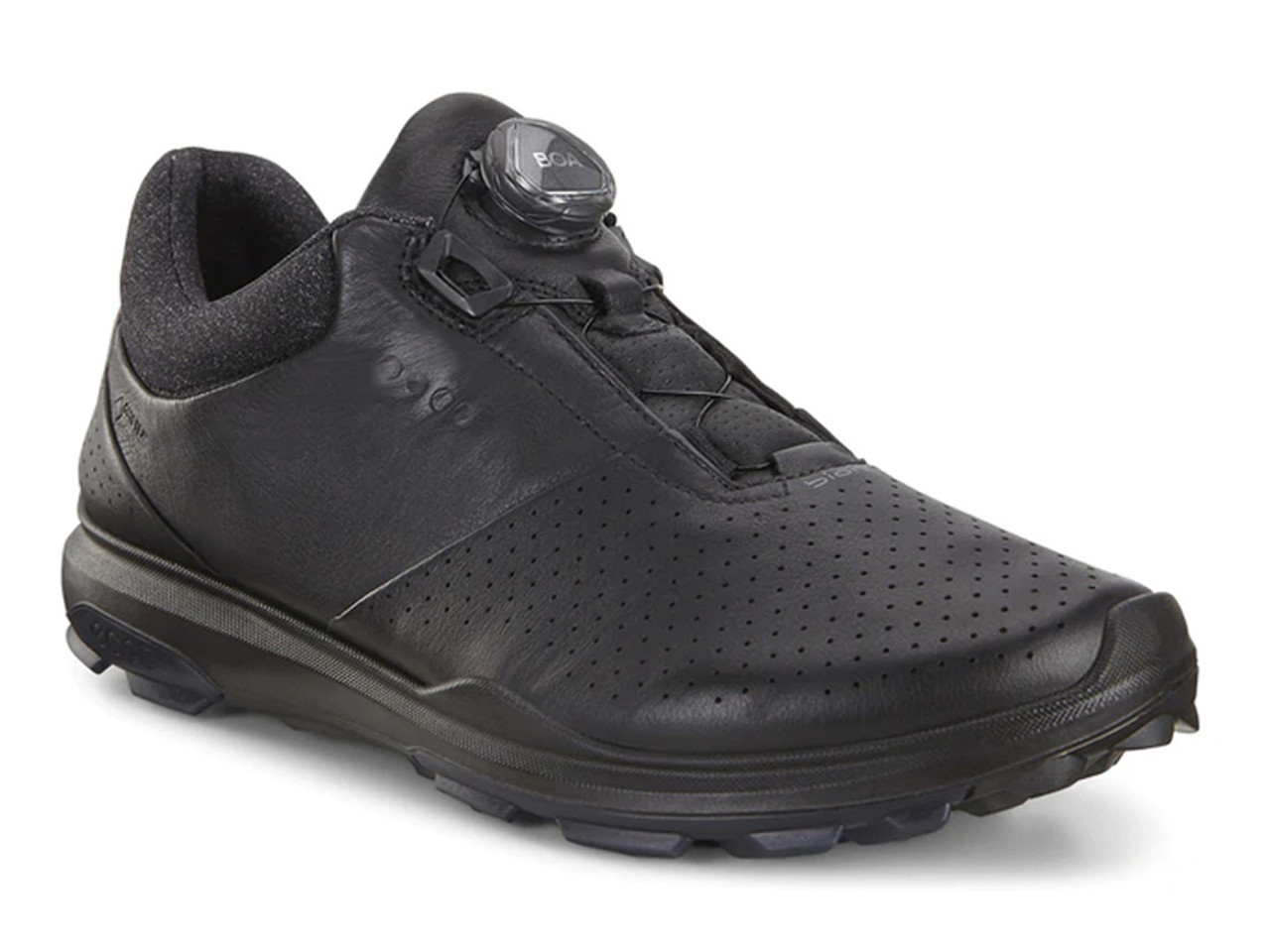 ecco black golf shoes