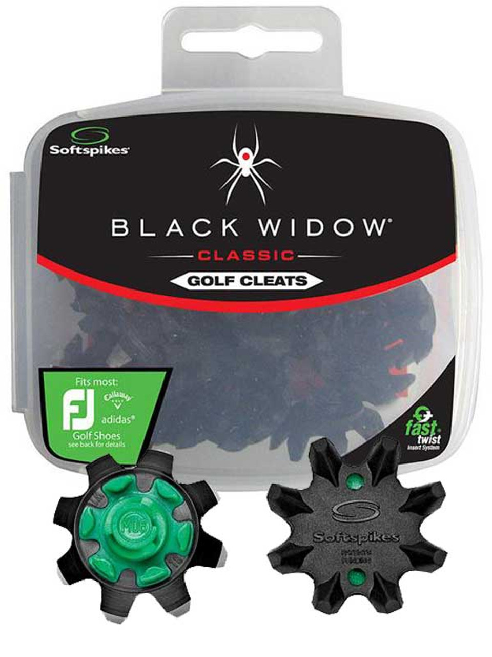 black widow golf cleats