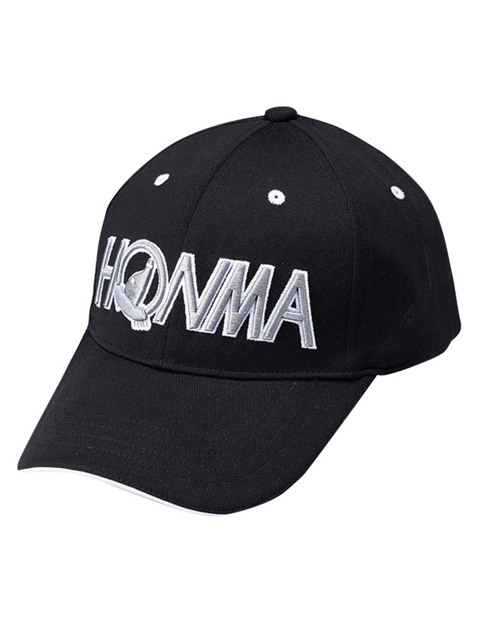 Honma Solid Cap 031-735628 - Black/Silver - Mens | GolfBox