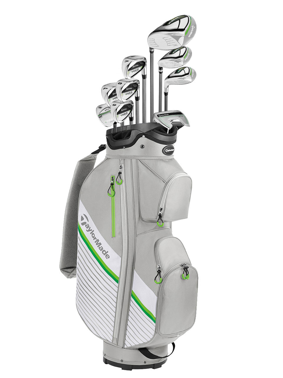 Callaway Fairway C HD Double Strap Stand Bag Silver/Black/Green | Stand Bags  at JamGolf