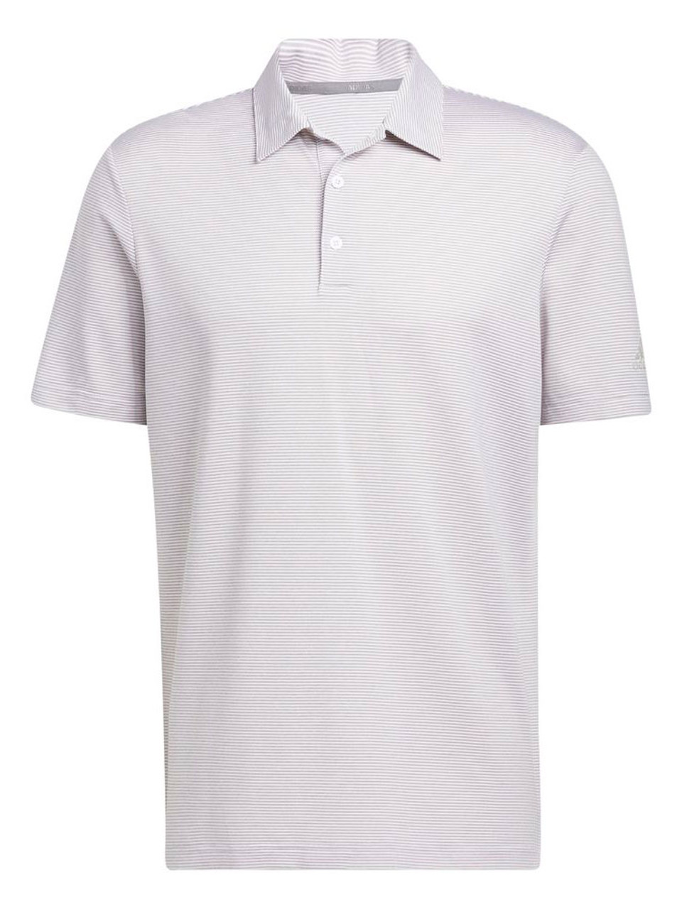 adidas Ottoman Stripe Polo Shirt - Grey Two/White - Mens | GolfBox