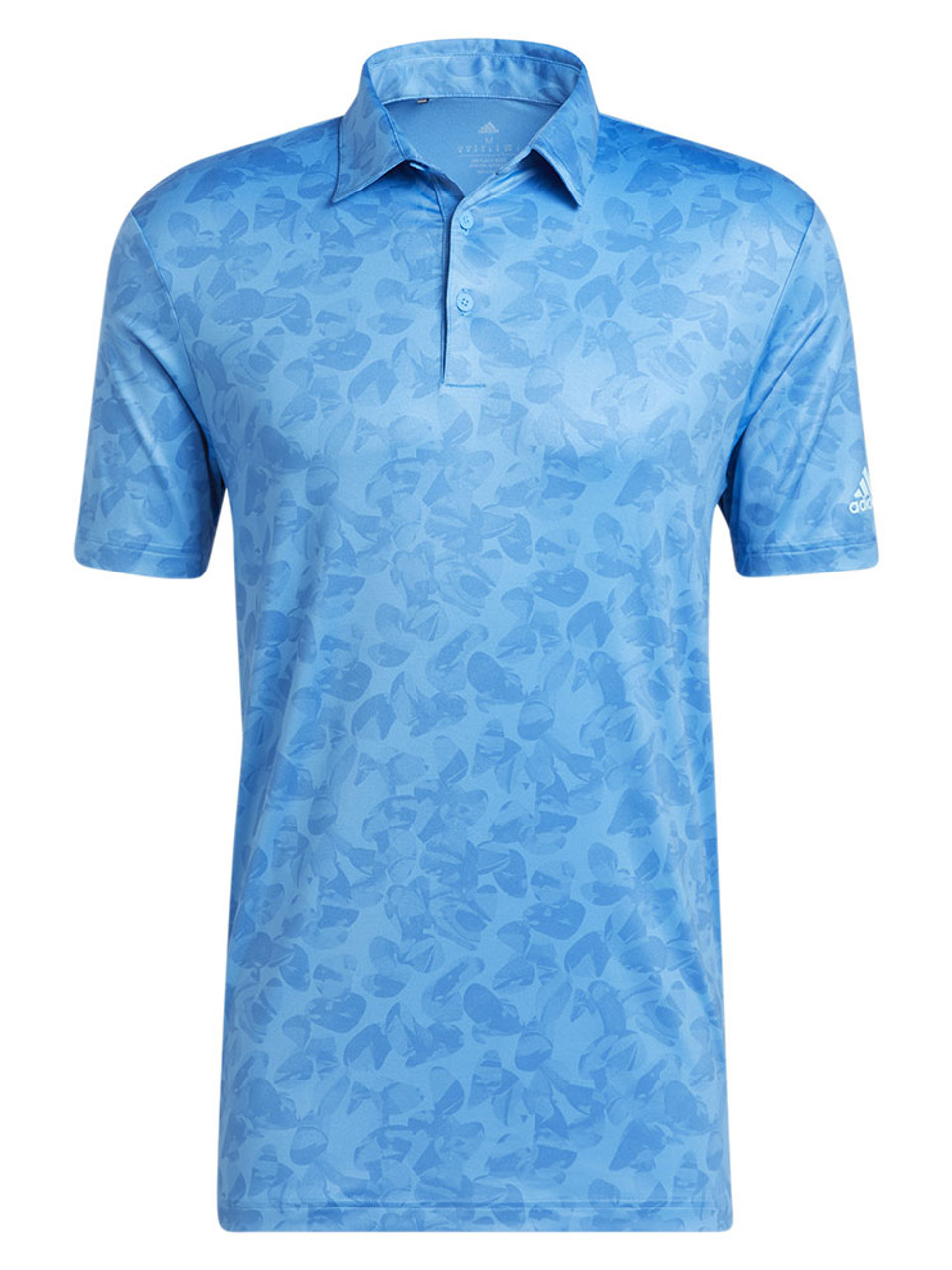 adidas Prisma-Print Polo Shirt - Pulse Blue/Super Blue | GolfBox