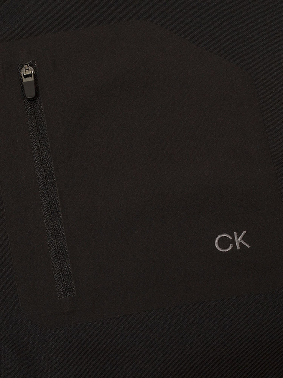 Calvin Klein Delta Half-Zip Mid Layer - Black | GolfBox