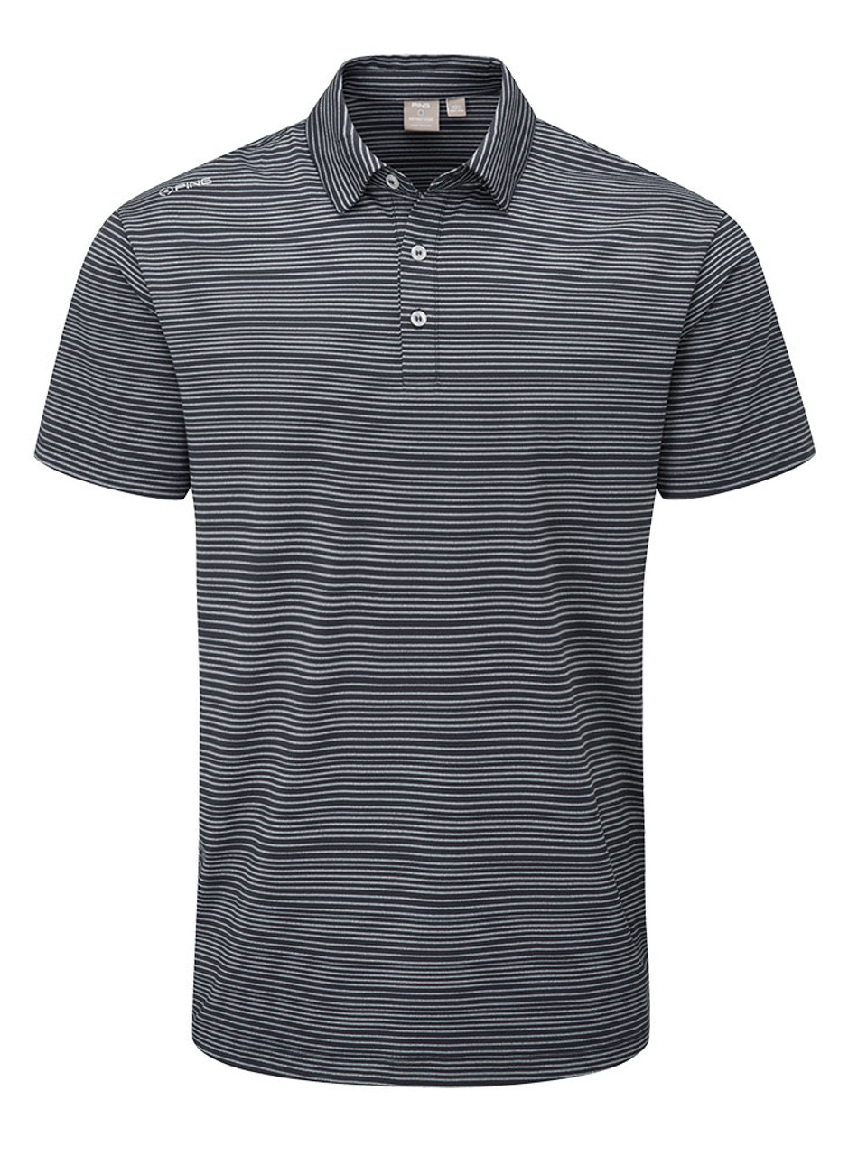 Ping Lindum Tailored Fit Polo - Charcoal Marl - Mens