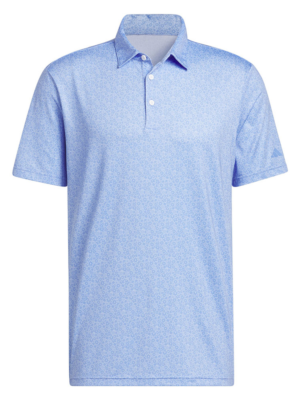 adidas Ultimate365 Allover Print Golf Polo Shirt - Blue Fusion | GolfBox