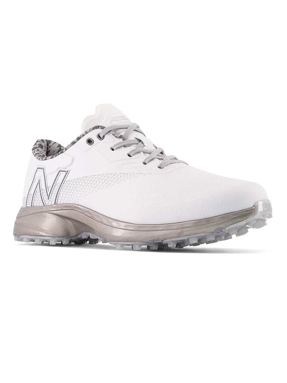 New Balance Fresh Foam X (2E) Golf Shoes - White/Grey - Mens | GolfBox