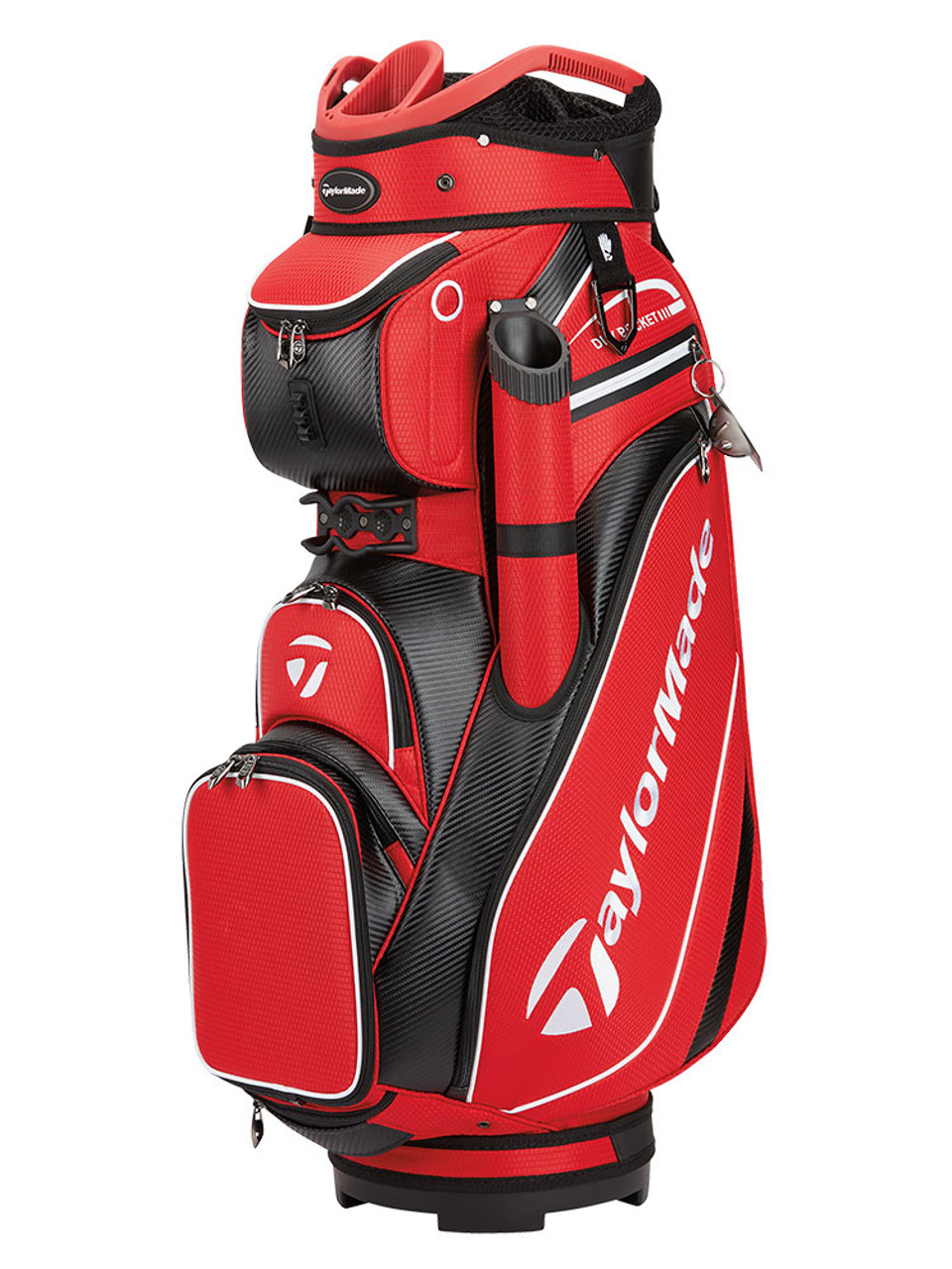 Taylormade Deluxe Golf Cart Bag 2023 - Black/Red
