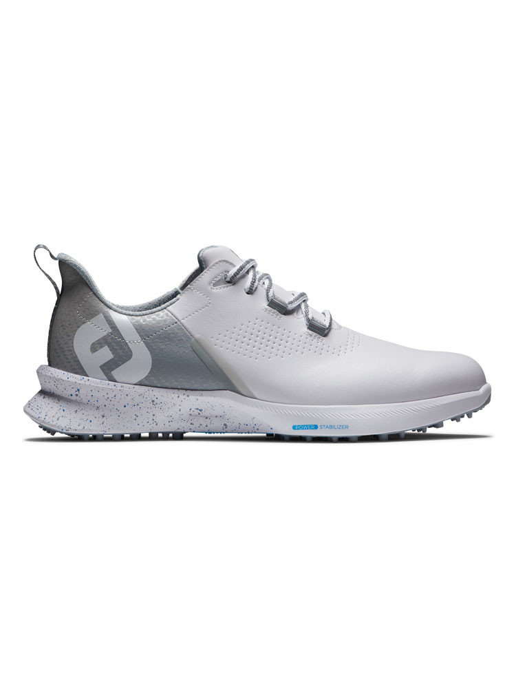 FootJoy Fuel Golf Shoes White/Grey/Blue GolfBox