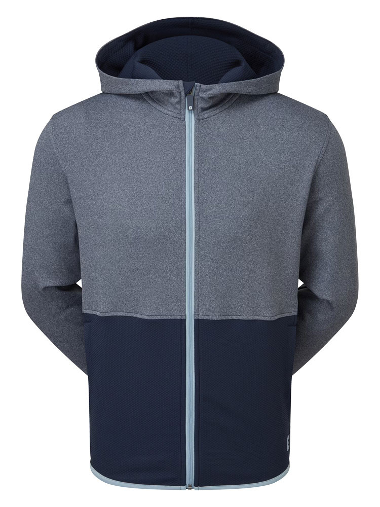 Sweat FootJoy Thermo Series Full Zip - Bleu Clair/bleu - Taille L - Homme