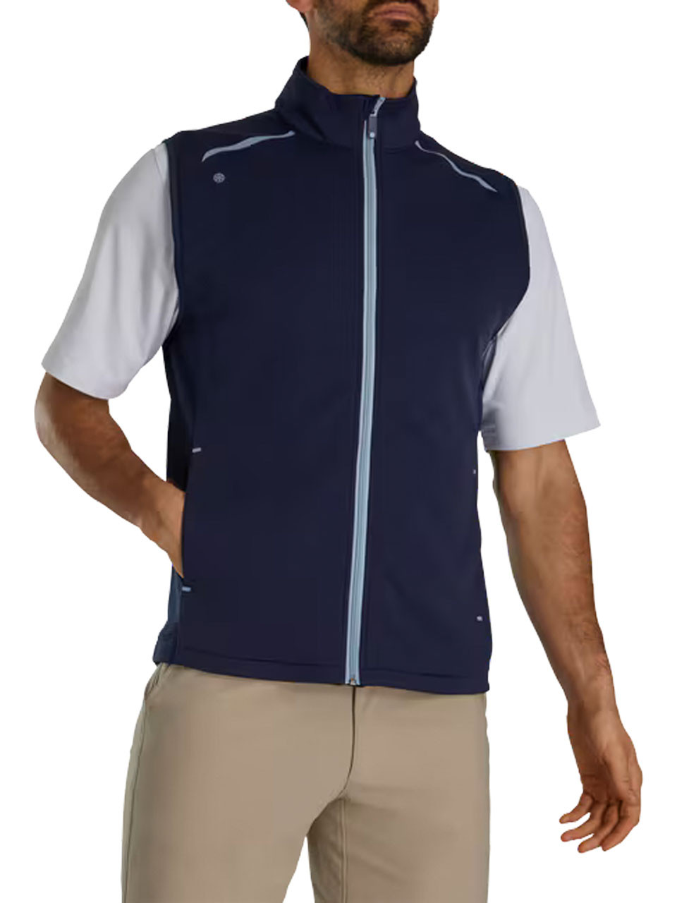 Gilet FootJoy ThermoSeries Taille L Bleu Marine - Neuf Avec étiquette, Fermeture Complète