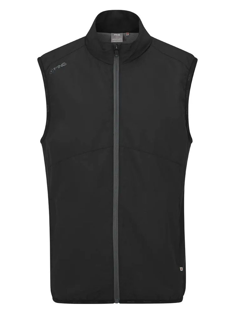 Ping SensorWarm Ashbourne Full-Zip Vest - Black/Asphalt