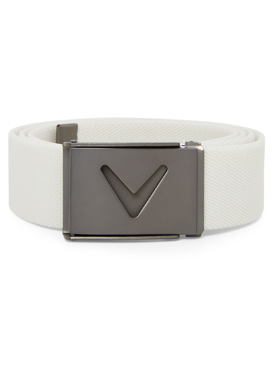 ベルト FCRB 22SS EMBLEM LOGO STRETCH BELT WHITE Callaway V-Logo Stretch Web Belt | GolfBox