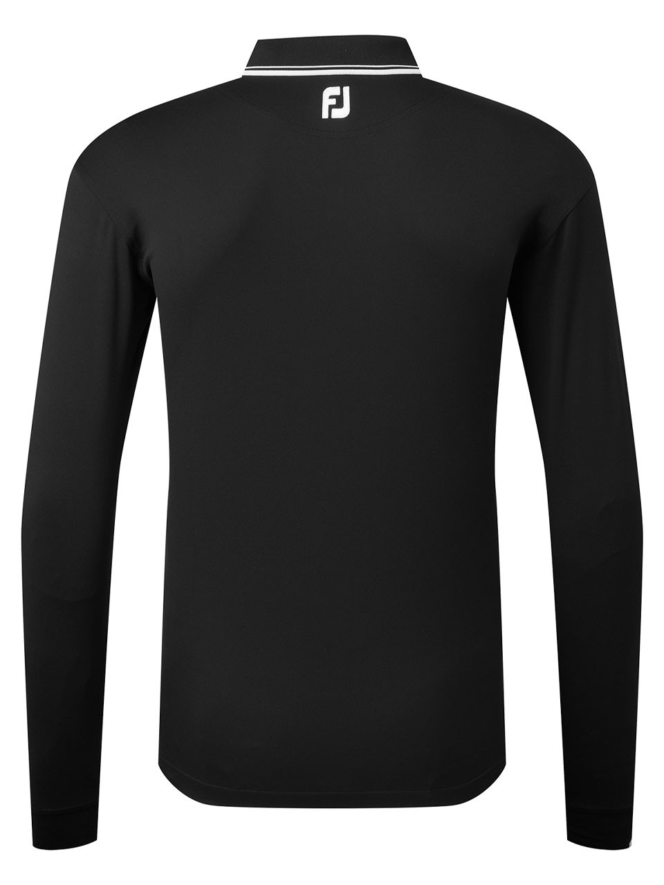 FootJoy Long Sleeve Pique Sun Protection Polo (Athletic Fit) Black