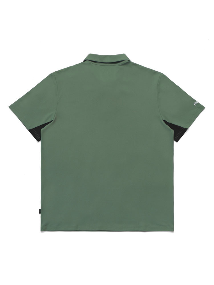 Malbon Golf Men's Dove Performance Pique Polo