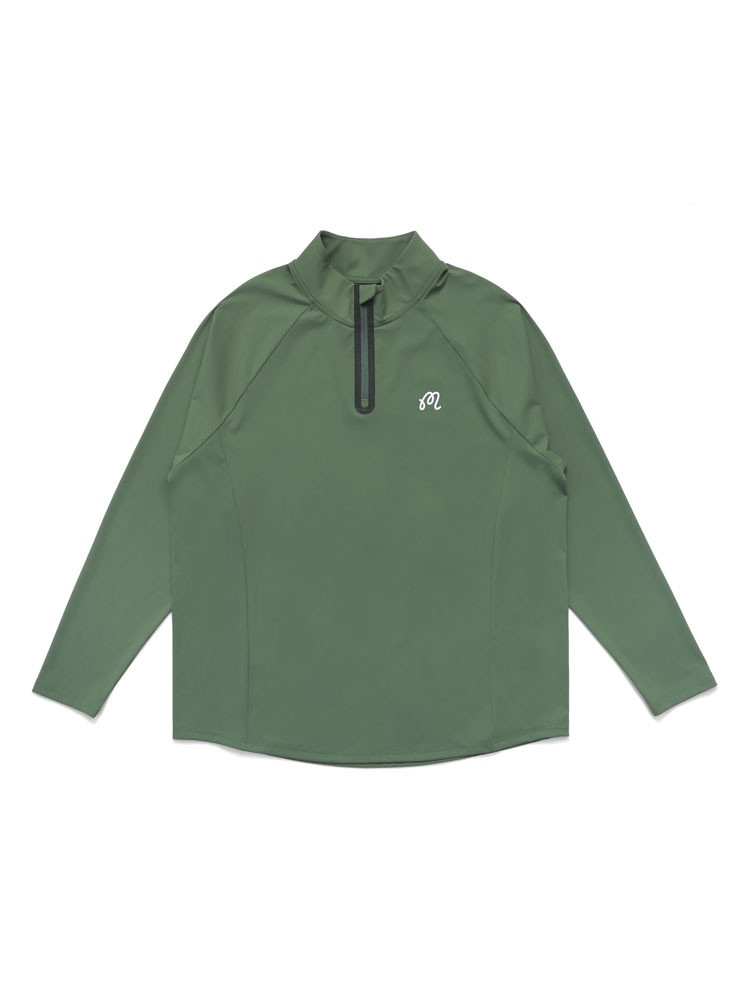 Malbon Performance Quarter Zip Shell Pullover - Black