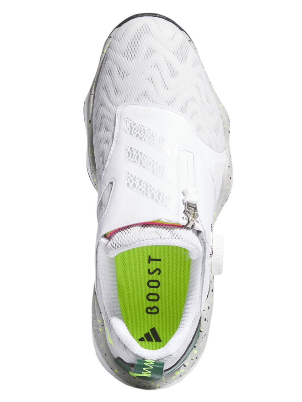 【美品】adidas CODECHAOS BOA 25 white silver Adidas CodeChaos BOA 25 Spikeless Golf Shoes Cloud White