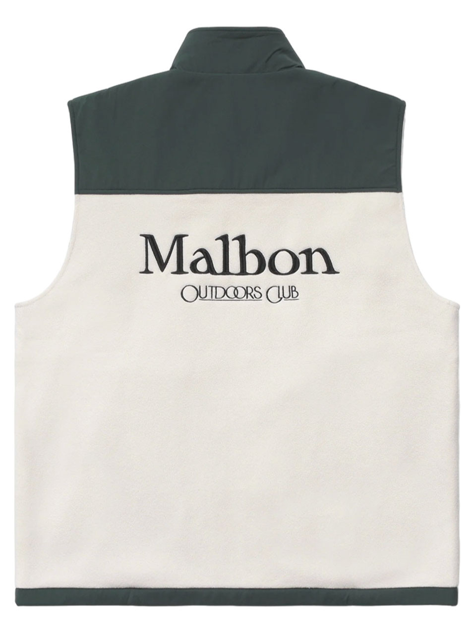 Malbon Backcountry Polar Fleece Vest - Forrest/Ivory