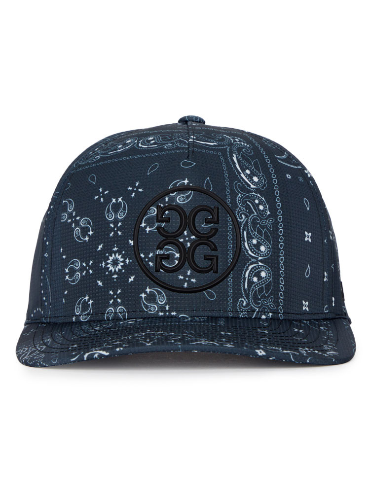 G/FORE Bandana Print Featherweight Tech Snapback Cap - Onyx