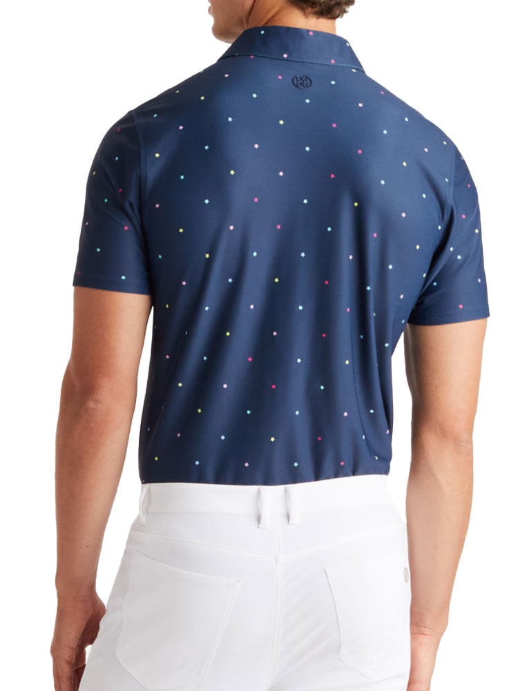 G/FORE Mini Stars Tech Piqué Slim Fit Polo - Twilight
