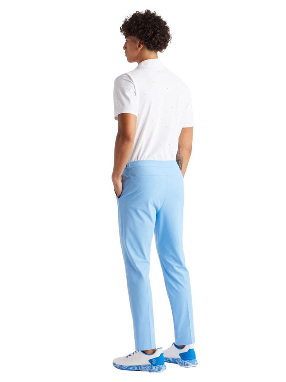 G/FORE Mini Stars Tech Piqué Slim Fit Polo - Snow